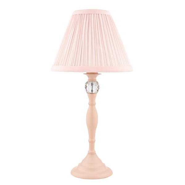 (image for) Laura Ashley Ellis Table Lamp Pink With Blush Shade